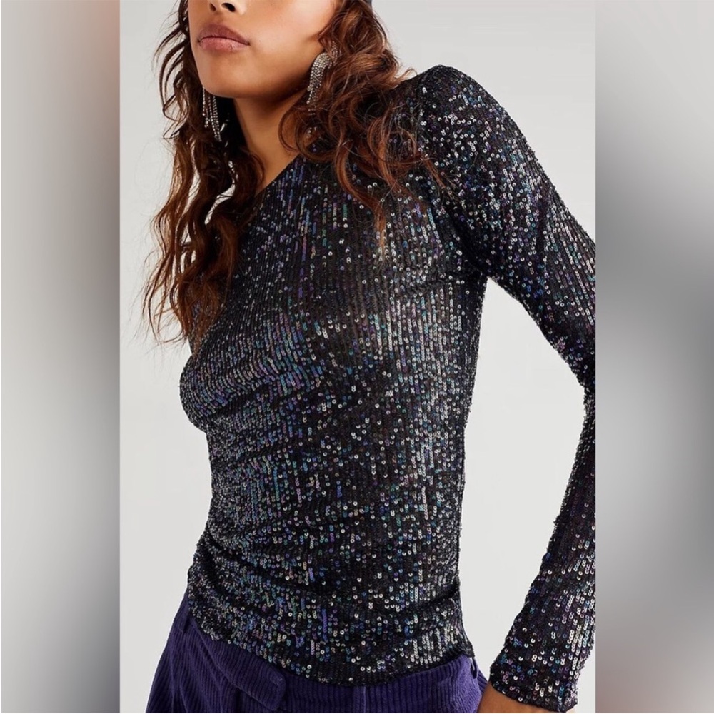 Free People “Gold Rush” Multicolor Top